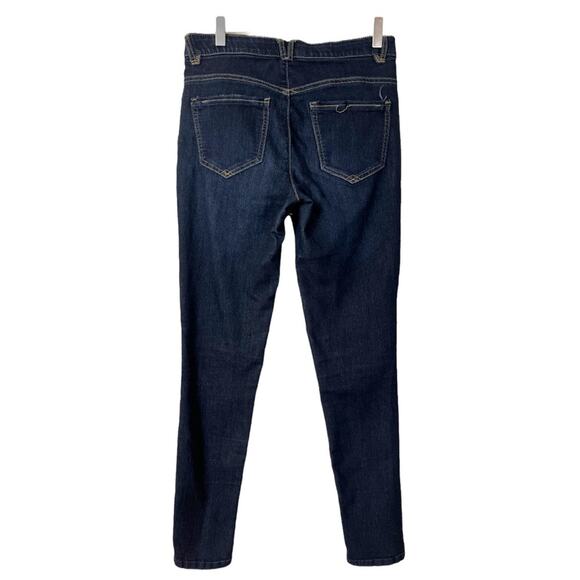 Democracy Women's Jeans Ab Technology Comfort High Rise Dark Wash Skinny Size 2 - Picture 3 of 9